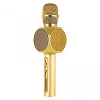 Беспроводной караоке-микрофон с колонкой YS-63 цвет : золото