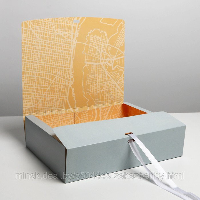 Коробка складная двухсторонняя «Путешествие», 31 × 24.5 × 8 см