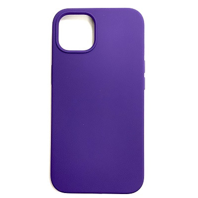 Силиконовый чехол Liquid Silicone Case с закрытым низом фиолетовый для Apple iPhone 13 mini - фото 1 - id-p171424915