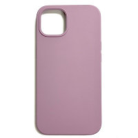 Силиконовый чехол Liquid Silicone Case с закрытым низом бледно-фиолетовый для Apple iPhone 13 mini
