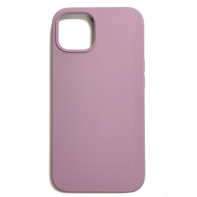 Силиконовый чехол Liquid Silicone Case с закрытым низом бледно-фиолетовый для Apple iPhone 13 mini - фото 1 - id-p171424921