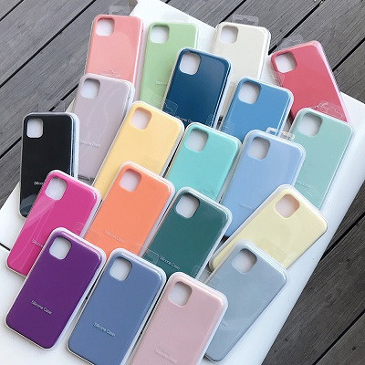 Силиконовый чехол Liquid Silicone Case с закрытым низом бледно-фиолетовый для Apple iPhone 13 mini - фото 5 - id-p171424921