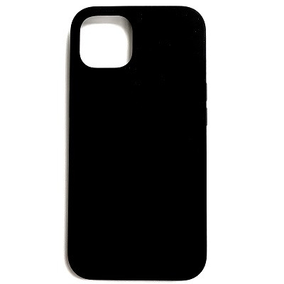 Силиконовый чехол Liquid Silicone Case с закрытым низом черный для Apple iPhone 13 - фото 1 - id-p171424931