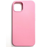 Силиконовый чехол Liquid Silicone Case с закрытым низом розовый для Apple iPhone 13