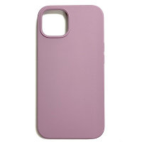 Силиконовый чехол Liquid Silicone Case с закрытым низом бледно-фиолетовый для Apple iPhone 13