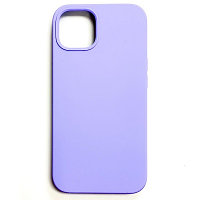 Силиконовый чехол Liquid Silicone Case с закрытым низом лавандовый для Apple iPhone 13