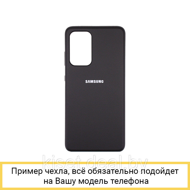 Soft-touch бампер KST Silicone Cover для Samsung Galaxy A12 / M12 / F12 черный с закрытым низом - фото 1 - id-p171424961
