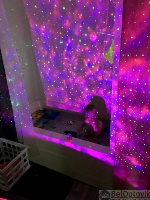 Музыкальный проектор ночник звездного неба Starry Projector Light (10 световых режимов, 3 уровня яркости, - фото 9 - id-p171014201