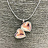 Бижутерия кулон - тайник Сердце на цепочке,  2 см Цвет под серебро, фото 7