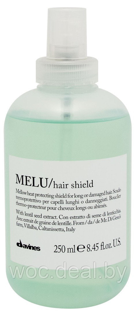 Davines Термозащитный несмываемый спрей против повреждения волос Melu/hair shield 250 мл - фото 1 - id-p171441846
