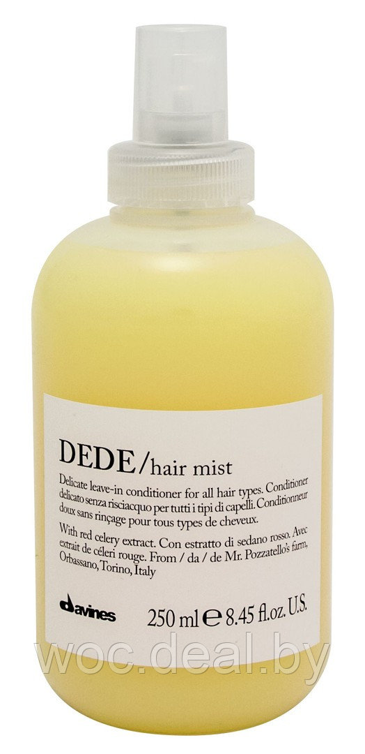 Davines Деликатный несмываемый кондиционер-спрей Dede/hair mist 250 мл - фото 1 - id-p171441848