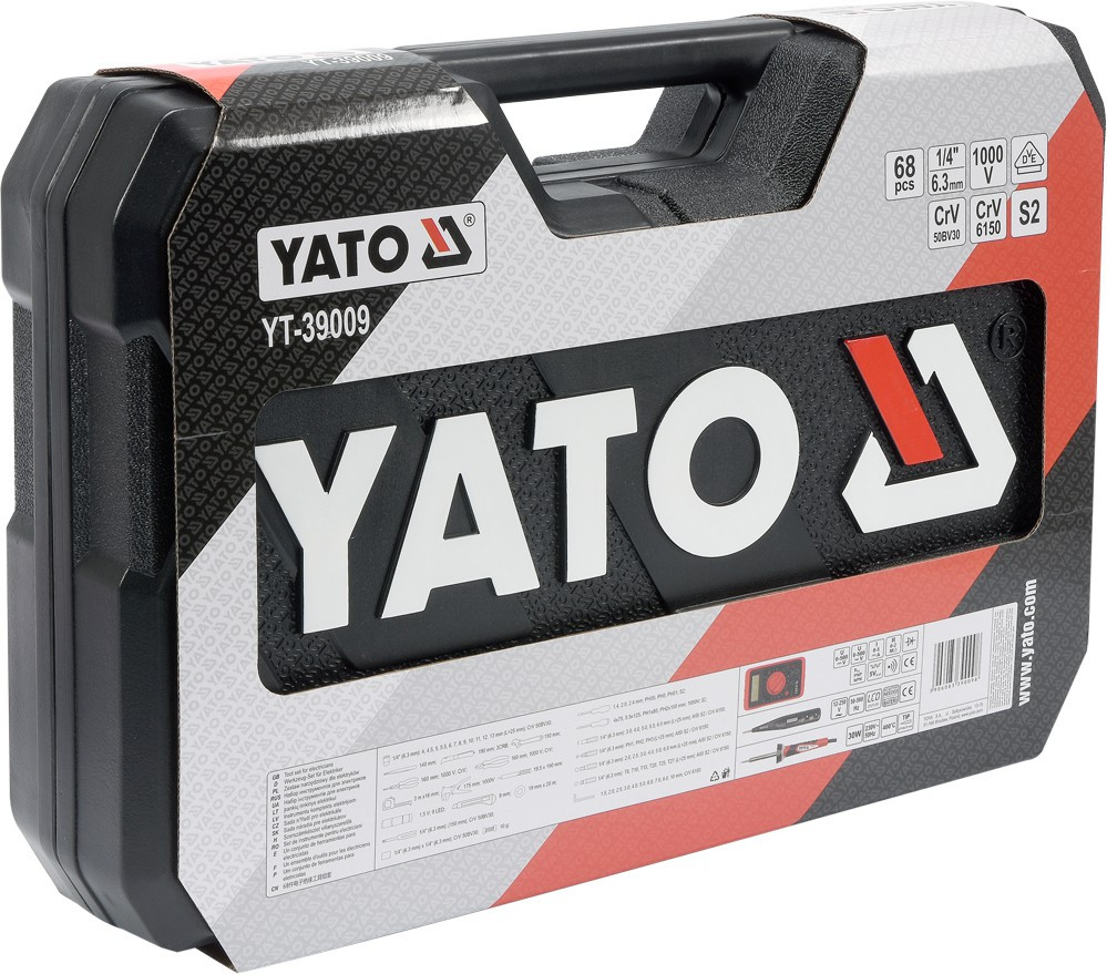 Набор инструмента для электрика 68пр. "Yato" YT-39009 - фото 3 - id-p171454405