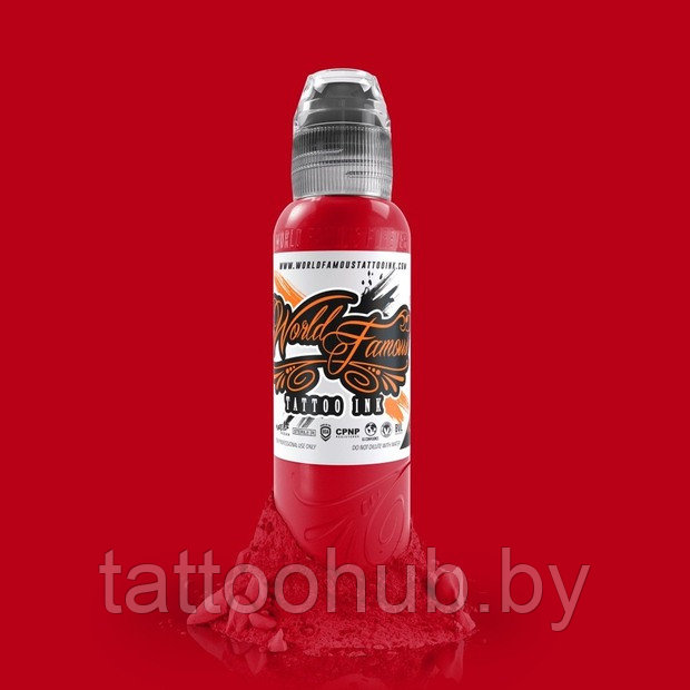 Краска World Famous Tattoo Ink Big apple red 15 мл - фото 1 - id-p171455417