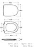 Сиденье с крышкой для унитаза с системой плавного опускания Керамин Стиль-ЖС съёмное антибактериальн, Беларусь, фото 2