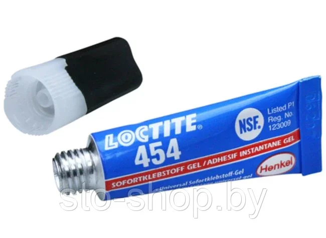 LOCTITE 454 Клей ГЕЛЬ цианакрилатный профессиональный, общего назначения 3г (Колпачок отдельно)