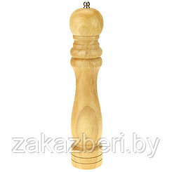 Измельчитель для перца деревянный h26,5см д5,2см, металлический нож, светлый, в ПВХ упаковке (Китай)