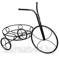 Стойка для цветов "Велосипед" 54х29х41см, на 1 горшок д25см, металл, черный (Россия)