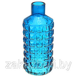 Ваза для цветов стеклянная "Альхес" 1,52л, д11,8см, h26,5см, форма "бутылка", средняя, текстура, цвета микс