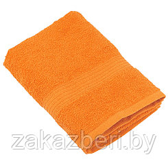Полотенце махровое "Гермес" 50х90см, гладкокрашенное, 325г/м2, оранжевый (Россия)