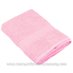 Полотенце махровое "Гермес" 50х90см, гладкокрашенное, 325г/м2, розовый (Россия)