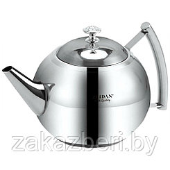 "Zeidan" Чайник заварочный из нержавеющей стали 1,5л, ручка и съемный фильтр из нержавеющей стали, подарочная