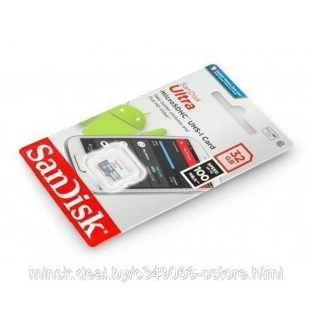 Карта памяти SanDisk Ultra microSDHC UHS-I (Class 10) 32GB (SDSQUNR-032G-GN3MN)