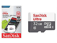 Карта памяти SanDisk Ultra microSDHC UHS-I (Class 10) 32GB (SDSQUNS-032G-GN3MN)