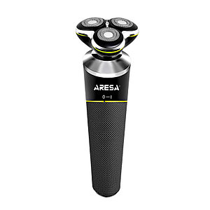 Электробритва Aresa AR-4601, 10 Вт, роторная, 3 головки, сухое/влажное бритьё, 220 В/АКБ