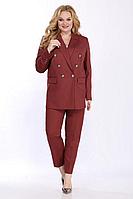 Женский осенний красный деловой большого размера деловой костюм Jurimex 2650 52р.