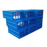 Пластиковый короб Стелла С-501-А  синий/прозрачный (212х328х126), фото 4