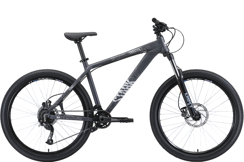 Велосипед Stark Shooter-3 серый/белый