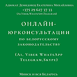 О Н Л А Й Н юрконсультация Viber,WhatsApp,Skype,телефон. АДВОКАТ Демидовец Е.М., фото 5