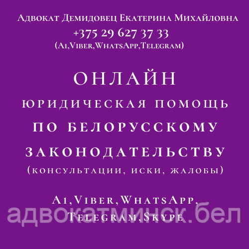 О Н Л А Й Н юрконсультация Viber,WhatsApp,Skype,телефон. АДВОКАТ Демидовец Е.М. - фото 4 - id-p5820914