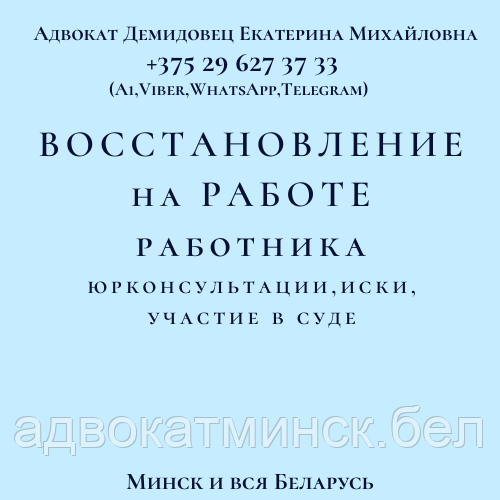 Юрпомощь А Д В О К А Т А Демидовец Е.М. Опыт более 23 лет. ОТЗЫВЫ по ФИО в интернете. - фото 9 - id-p5122576