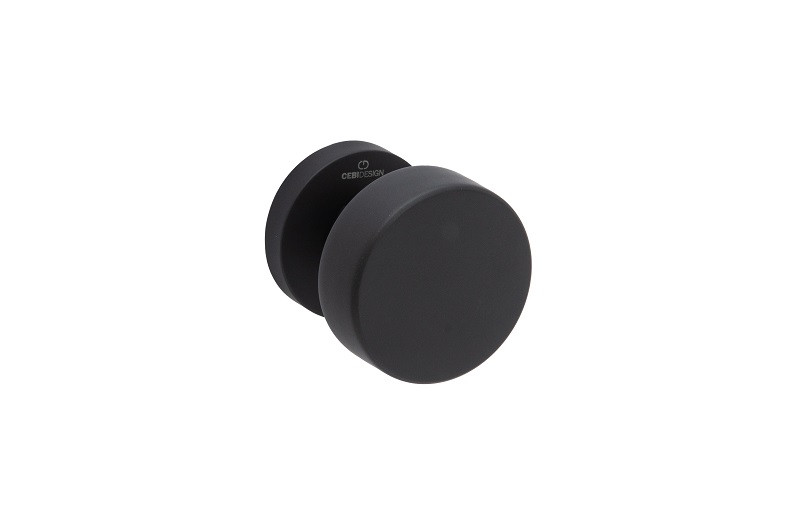 Ручка-кноб дверная поворотная CEBI A5126 061 MP24 (черный) серия IRIS, комплект
