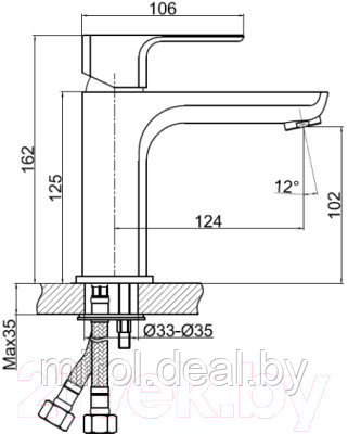 Смеситель Cersanit Geo 63039 - фото 7 - id-p171545226