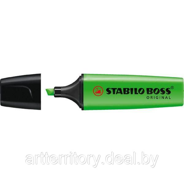 Текстовыделитель STABILO BOSS (зеленый) - фото 1 - id-p171559185