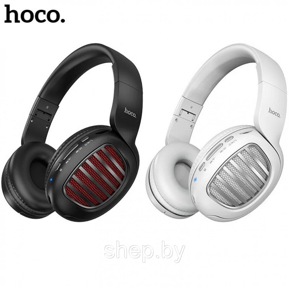 Беспроводные bluetooth наушники Hoco W23, цвет: черный,белый - фото 1 - id-p171561090