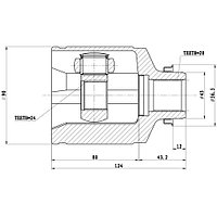 Z87755R Шрус Внутренний Mazda 3 BK (03--08), - R