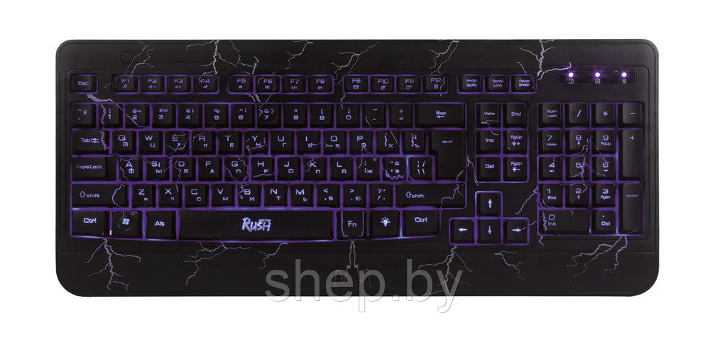 Клавиатура игровая с подсветкой SmartBuy Rush 715 (SBK-715G-K) - фото 2 - id-p171563965