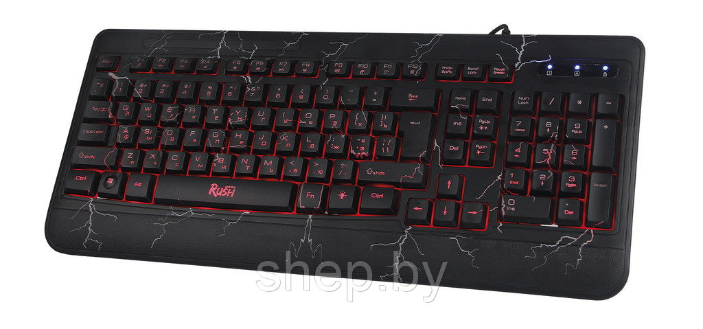 Клавиатура игровая с подсветкой SmartBuy Rush 715 (SBK-715G-K) - фото 3 - id-p171563965