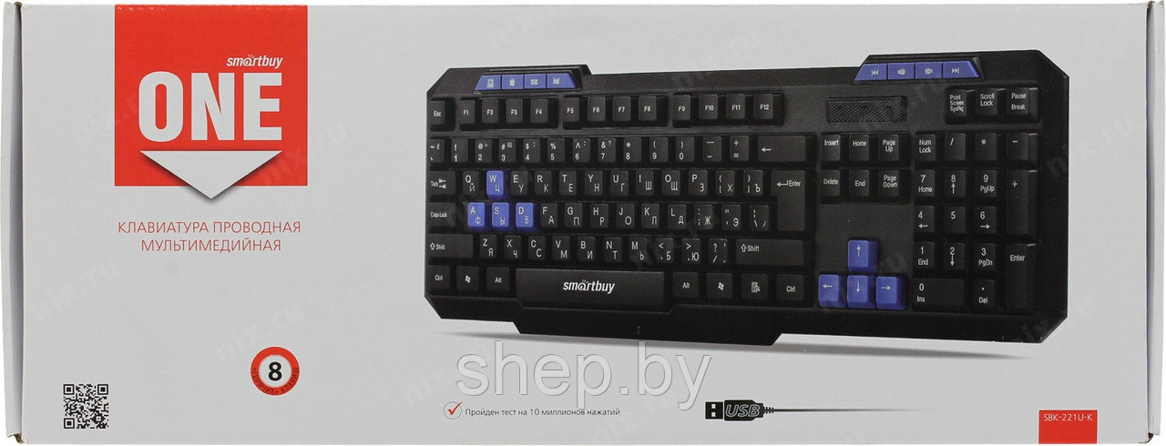 Клавиатура Smartbuy ONE SBK-221U-K - фото 2 - id-p171563987
