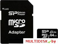 Карта памяти micro SDXC 64Gb SmartBuy Class 10 (с адаптером SD)