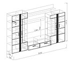 Гостиная ХИЛТОН-1 (Венге/ Бетон светлый) Союз-Мебель, фото 2