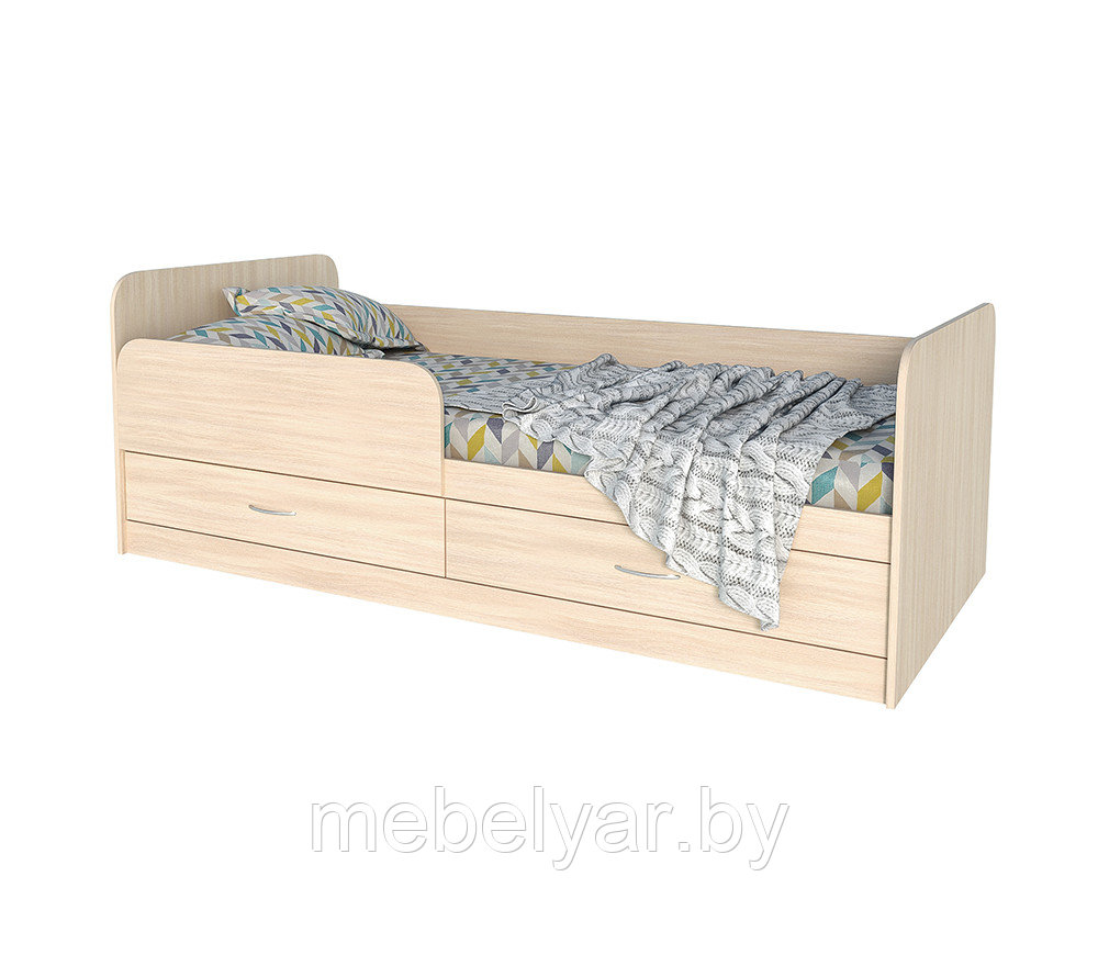 Кровать Интерлиния Анеси-5 (дуб молочный) - фото 1 - id-p171583516