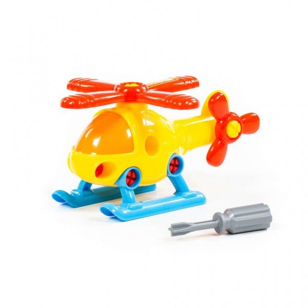 Детская игрушка Конструктор-транспорт "Вертолёт" (16 элементов) (в пакете) арт. 78223 Полесье - фото 1 - id-p171584611