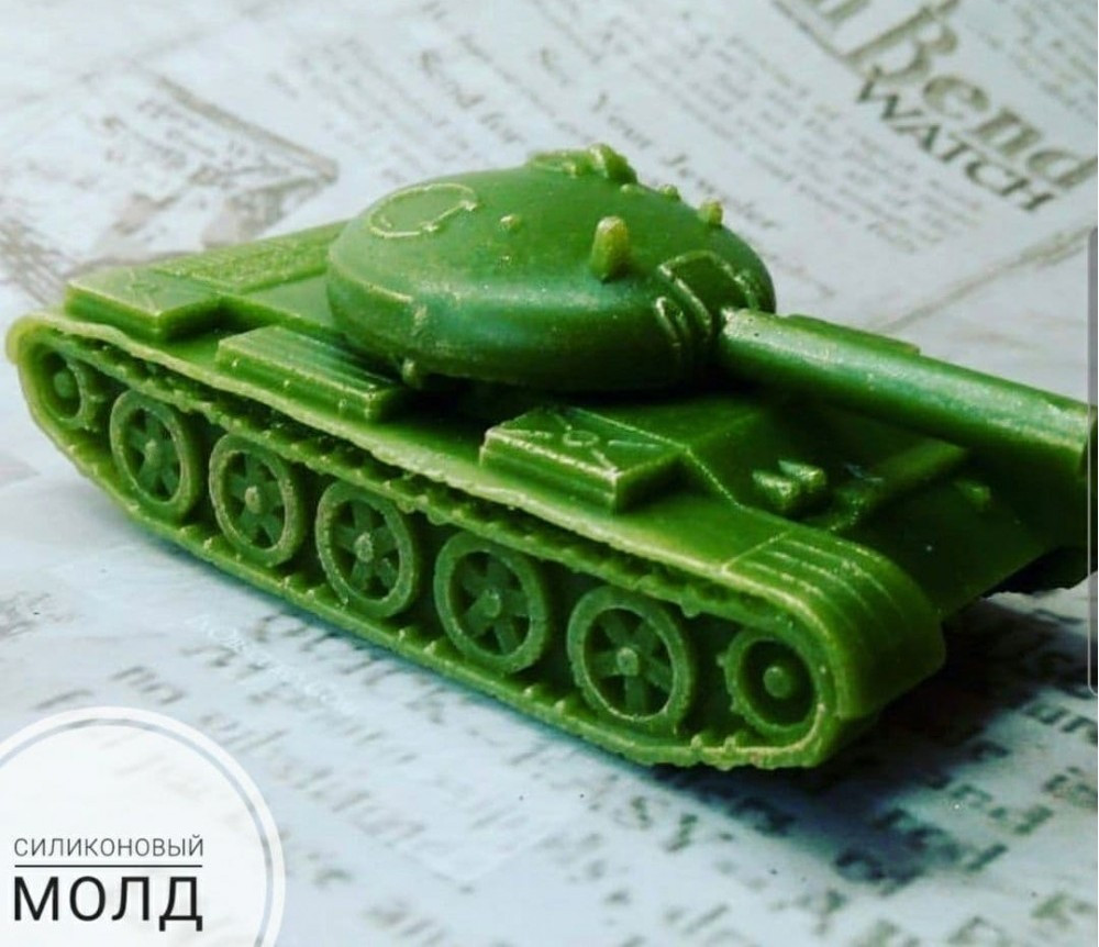 Силиконовый молд танк
