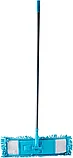 Швабра для мытья пола плоская, металлическая ручка 130 см, насадка букля 42×12 см, фото 3