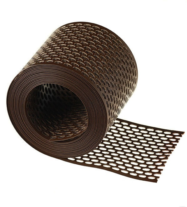 Лента карнизная вентиляционная коричневая (100х5000) - фото 1 - id-p171597284