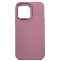 Силиконовый чехол Liquid Silicone Case с закрытым низом бледно-фиолетовый для Apple iPhone 13 Pro Max